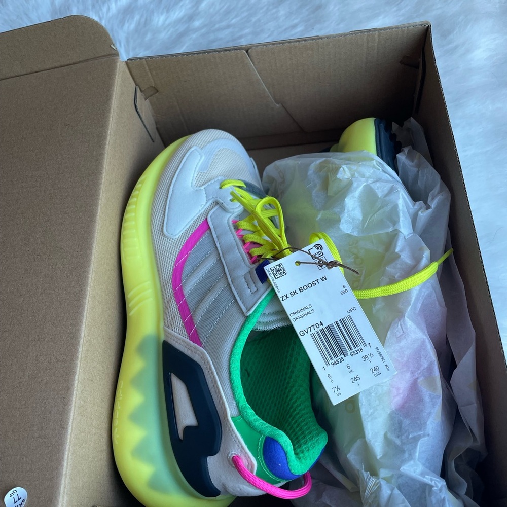 Adidas ZX 5K Boost with Neon Highlights